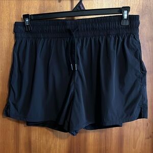 Women’s Black Large Spyder Athletic Shorts with Spandex Liner